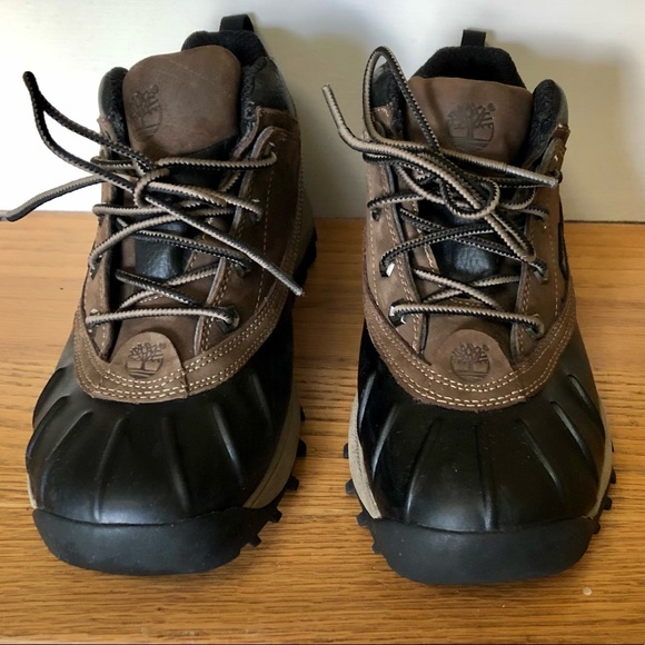 Timberland Shoes | Timberland Canard Waterproof Duck Boots--Low Lace, Brownblack Size 7.5 | Color: Black/Brown | Size: 7.5 | Pm-74759965's Closet